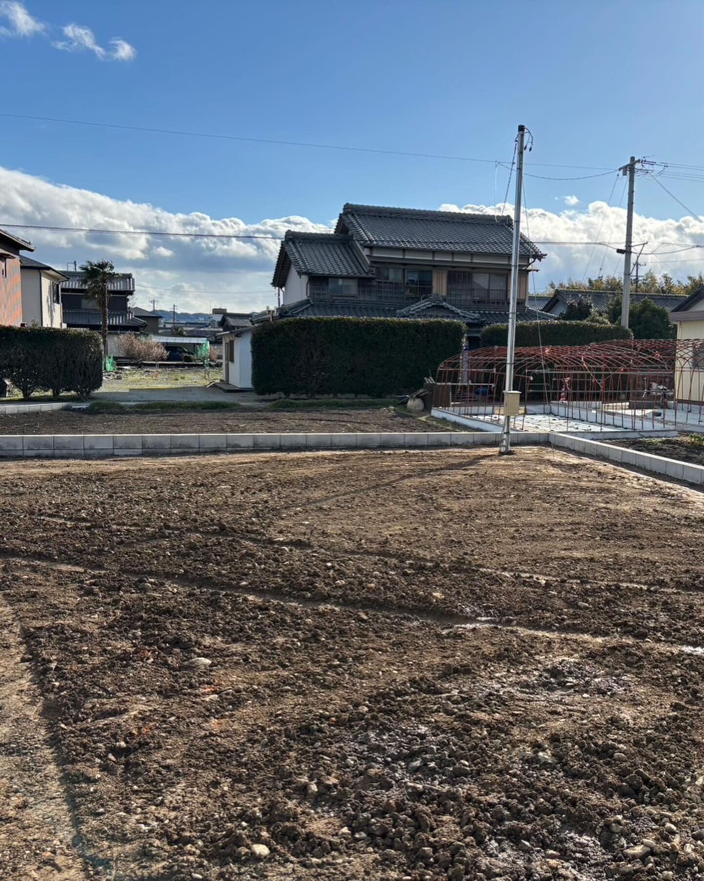 造成工事がもうすぐで完了です