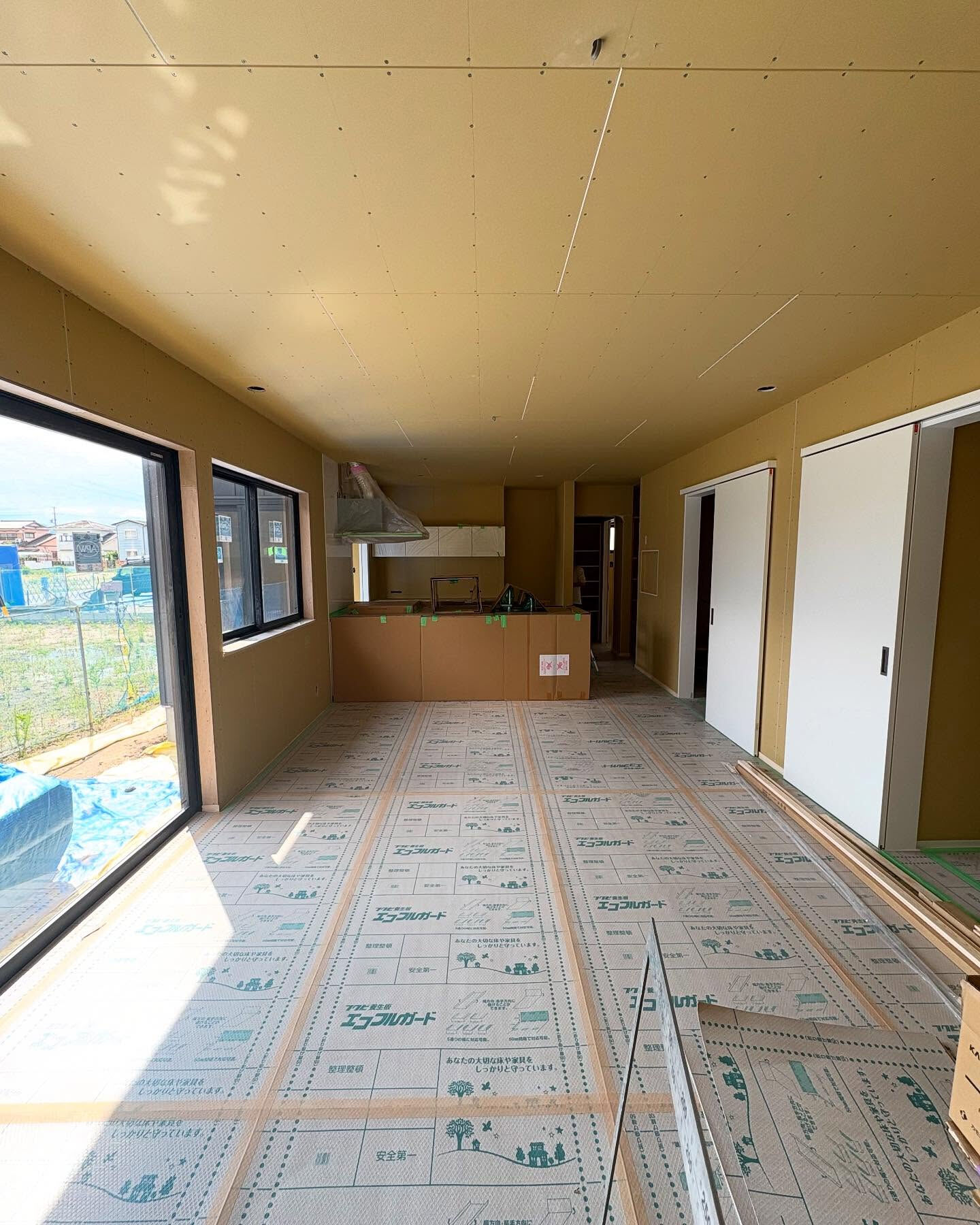 松阪市内の現場で木工事完了検査です