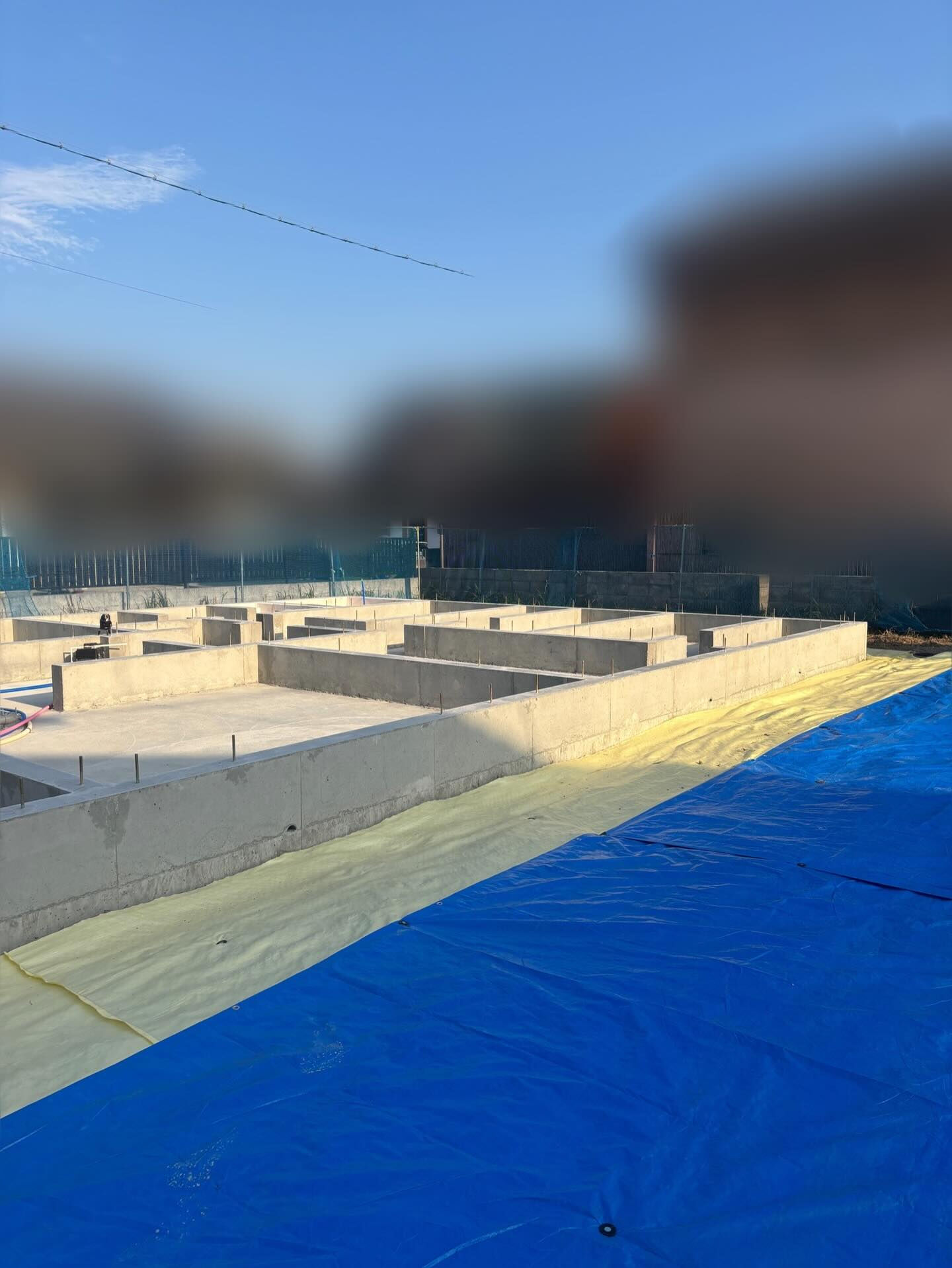 基礎検査、土地の養生を行いました