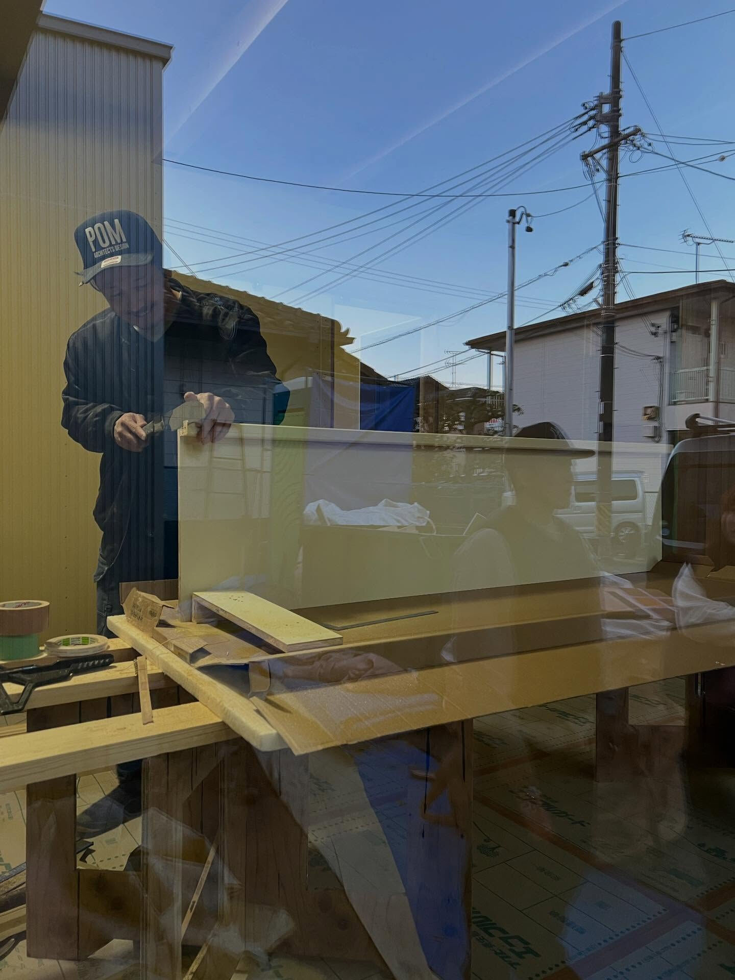 お客さんと楽しい現地打合せ