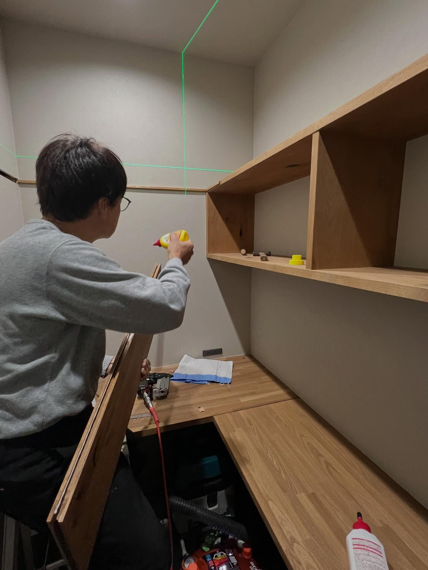 固定棚追加工事