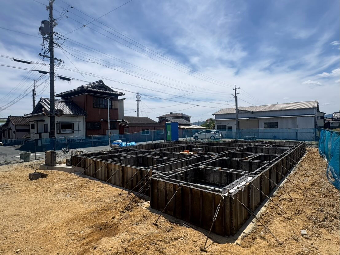 先日松阪市で基礎着工